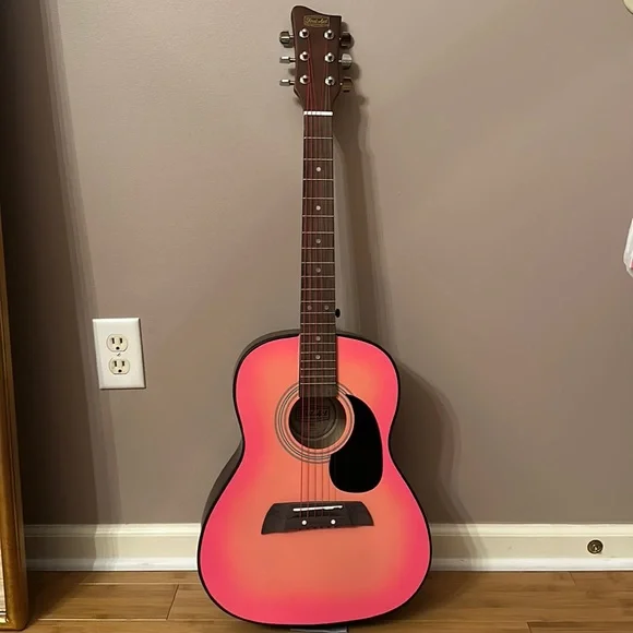 First act acoustic guitar pink deals